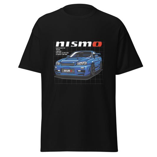 premium men's Japanese car t-shirts Nismo nissan R34 GTR