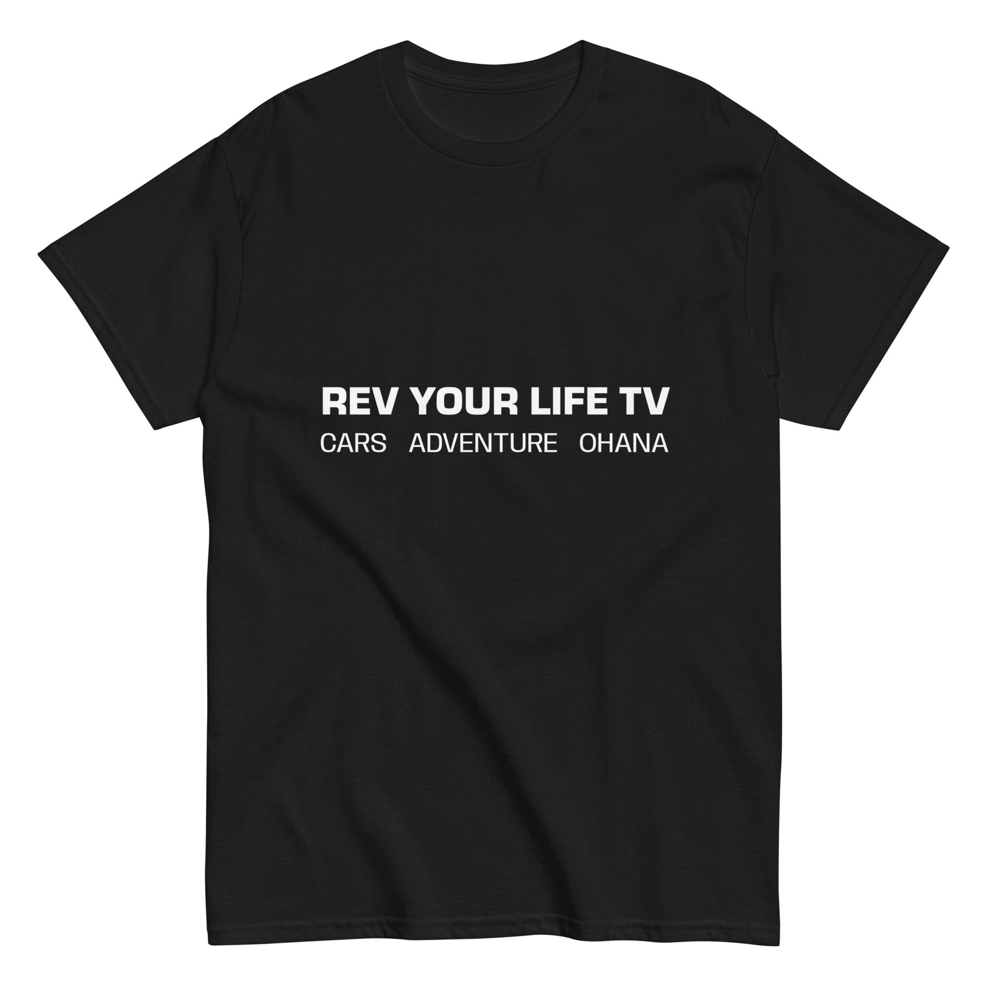 High-quality Rev Your Life TV T-shirt featuring the slogan 'Need Money for Porsche,' ideal for car enthusiasts, Porsche fans, and automotive lifestyle. Classic fit, crew neck, comfortable fabric. Available in various sizes.