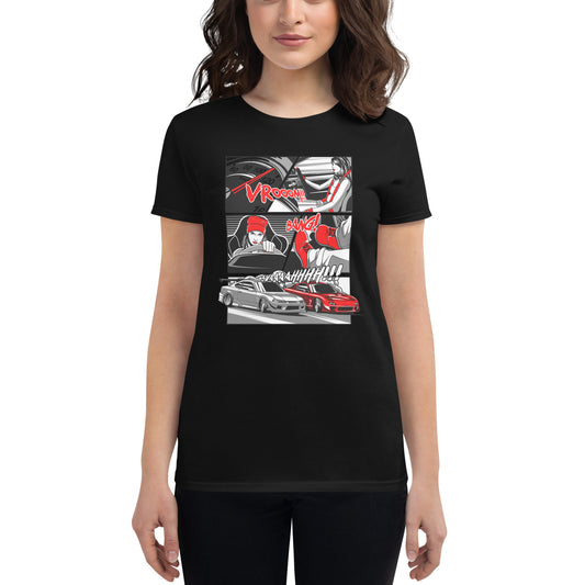 premium women's Japanese car t-shirts because racecar