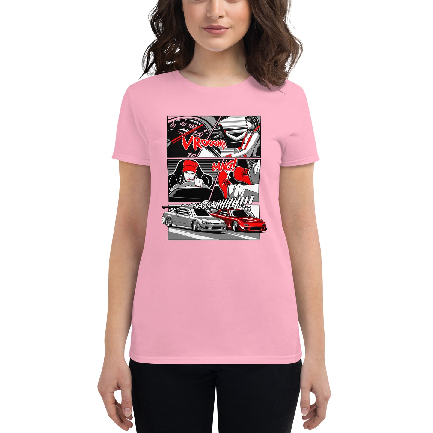 premium women's Japanese car t-shirts because racecar