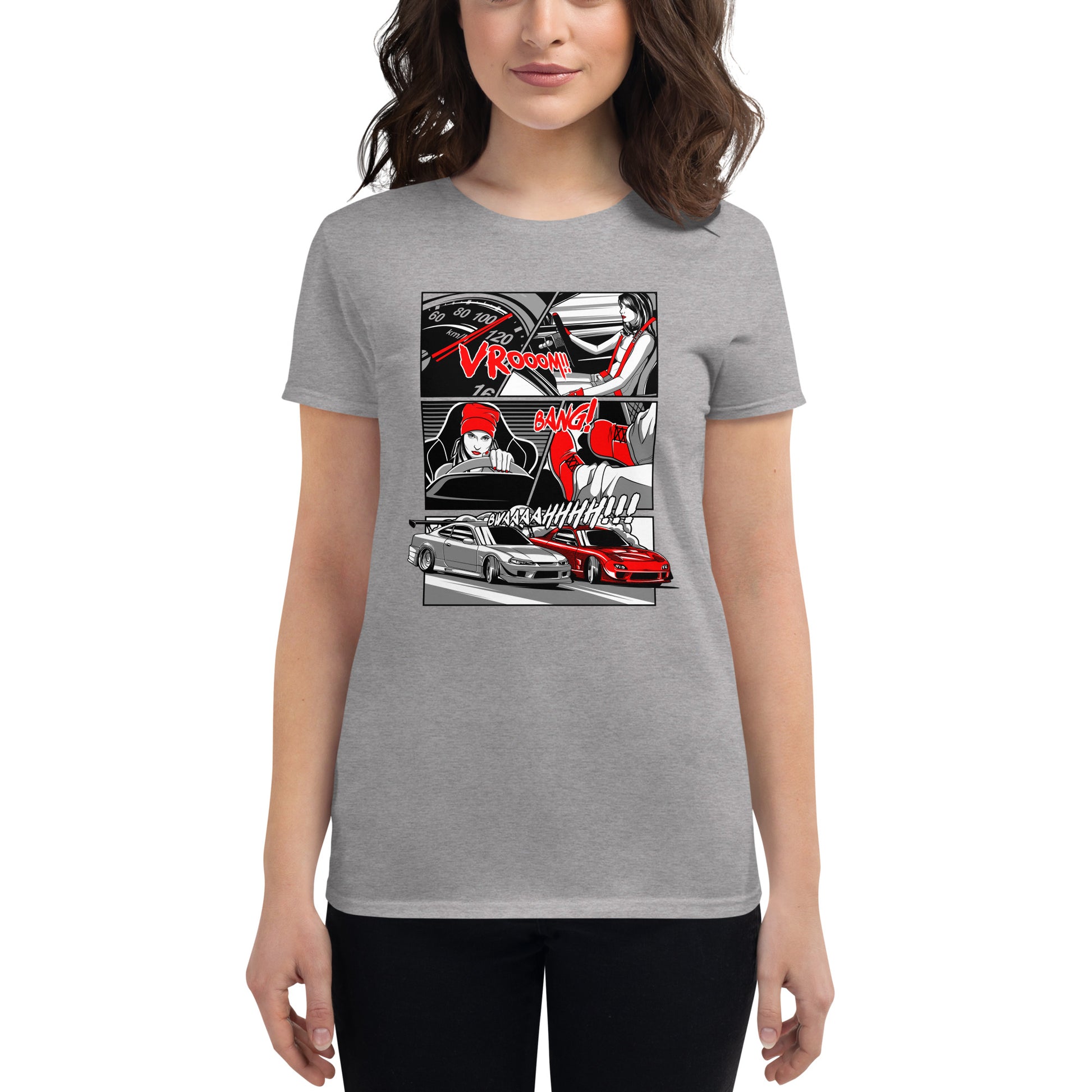 premium women's Japanese car t-shirts because racecar