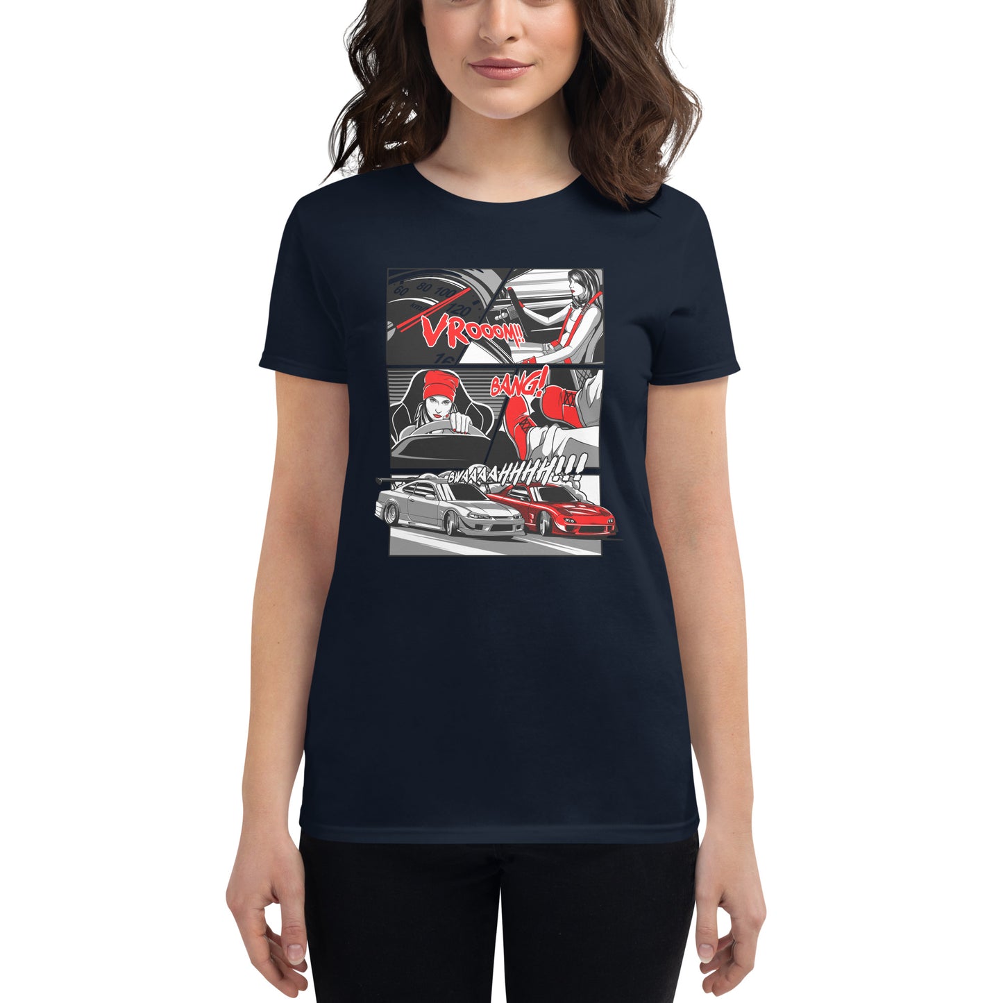 premium women's Japanese car t-shirts because racecar