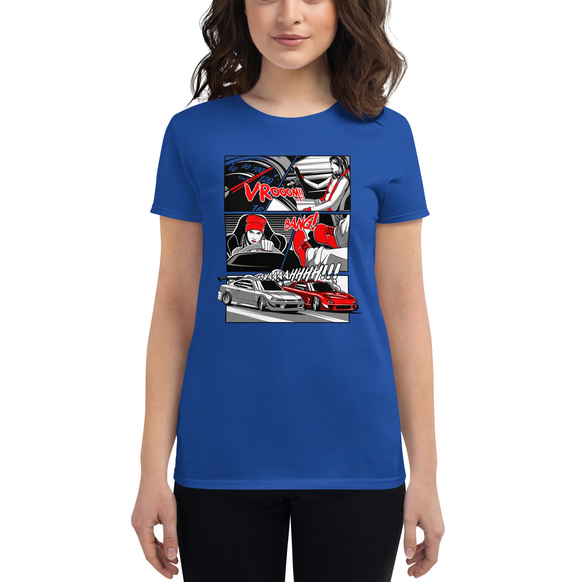 premium women's Japanese car t-shirts because racecar